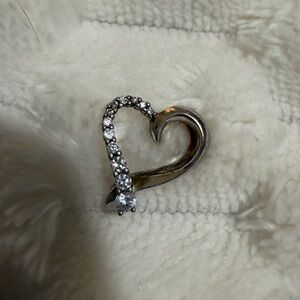 Kay Jewelers White Gold Diamond Heart Necklace